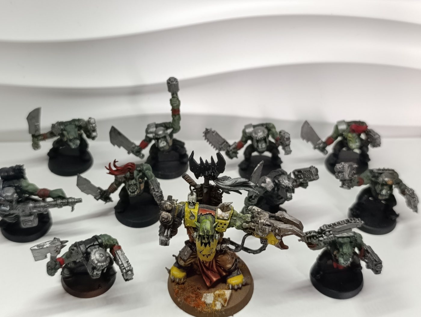 set 10 Ork Boyz + Warboss